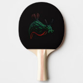 Black 4 Luxe ping pong paddle, Neon Sea Slug 卓球ラケット (正面)