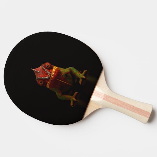 Black 4 Luxe ping pong paddle, Panther Chameleon 卓球ラケット (横)