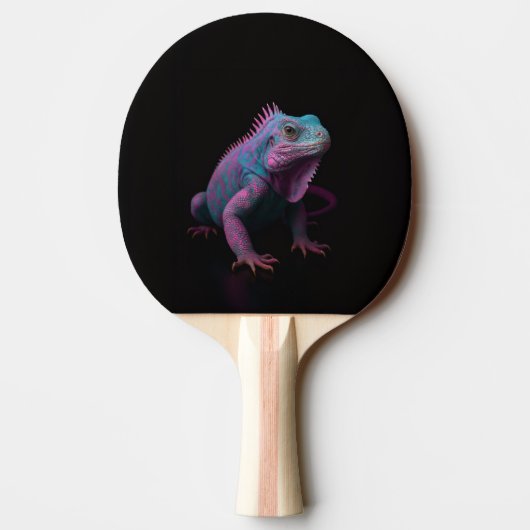 Black 4 Luxe ping pong paddle, Pink Iguana 卓球ラケット (裏面)