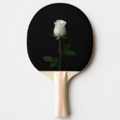Black 4 Luxe ping pong paddle, Pure White Rose 卓球ラケット (正面)
