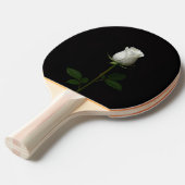 Black 4 Luxe ping pong paddle, Pure White Rose 卓球ラケット (正面アングル)