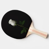Black 4 Luxe ping pong paddle, Pure White Rose 卓球ラケット (横)
