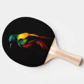 Black 4 Luxe ping pong paddle, Rainbow Bird 卓球ラケット (横)