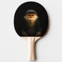 Black 4 Luxe ping pong paddle, Red Douc Langur 卓球ラケット