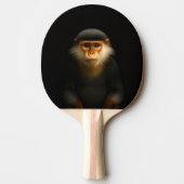 Black 4 Luxe ping pong paddle, Red Douc Langur 卓球ラケット (正面)