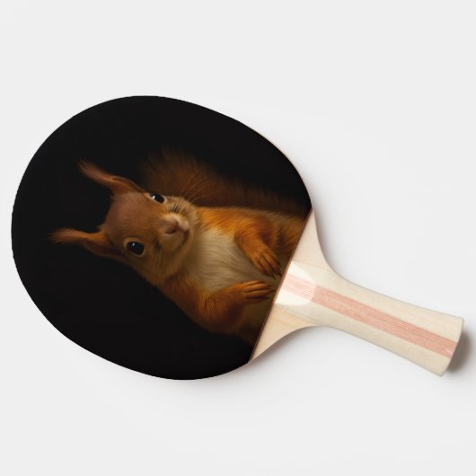 Black 4 Luxe ping pong paddle, Red Squirrel 卓球ラケット (横)
