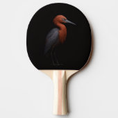 Black 4 Luxe ping pong paddle, Reddish Egret 卓球ラケット (裏面)
