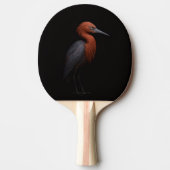 Black 4 Luxe ping pong paddle, Reddish Egret 卓球ラケット (正面)