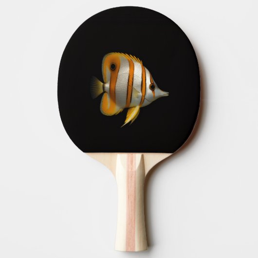 Black 4 Luxe ping pong paddle, Reef Butterflyfish 卓球ラケット (裏面)