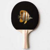 Black 4 Luxe ping pong paddle, Reef Butterflyfish 卓球ラケット (正面)