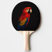 Black 4 Luxe ping pong paddle, Scarlet Parrot 卓球ラケット (正面)