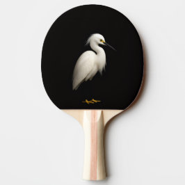 Black 4 Luxe ping pong paddle, Snowy Egret 卓球ラケット