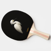 Black 4 Luxe ping pong paddle, Snowy Egret 卓球ラケット (横)