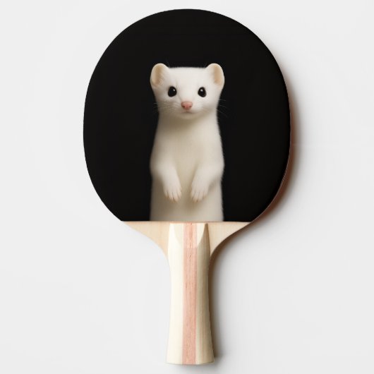 Black 4 Luxe ping pong paddle, Stylish Ermine 卓球ラケット (裏面)