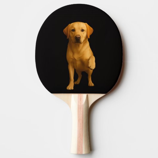 Black 4 Luxe ping pong paddle, Tender Labrador 卓球ラケット (裏面)