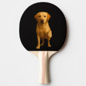 Black 4 Luxe ping pong paddle, Tender Labrador 卓球ラケット (正面)