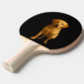 Black 4 Luxe ping pong paddle, Tender Labrador 卓球ラケット (正面アングル)