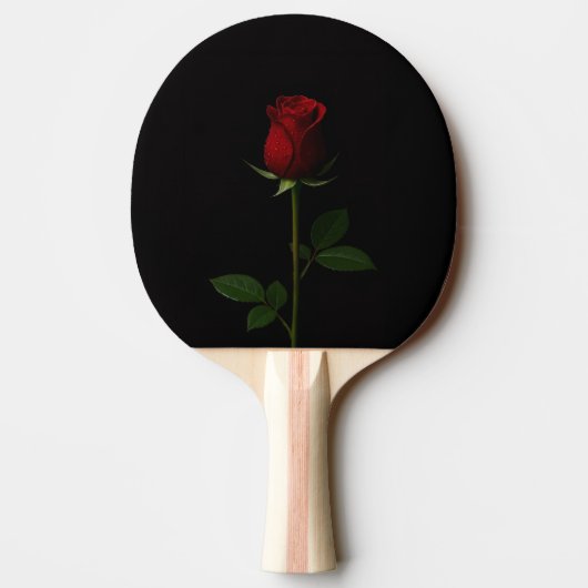 Black 4 Luxe ping pong paddle, Velvet Red Rose 卓球ラケット (裏面)