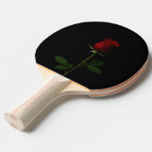 Black 4 Luxe ping pong paddle, Velvet Red Rose 卓球ラケット (正面アングル)