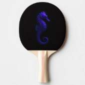 Black 4 Luxe ping pong paddle, Violet Seahorse 卓球ラケット (正面)