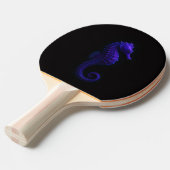 Black 4 Luxe ping pong paddle, Violet Seahorse 卓球ラケット (正面アングル)