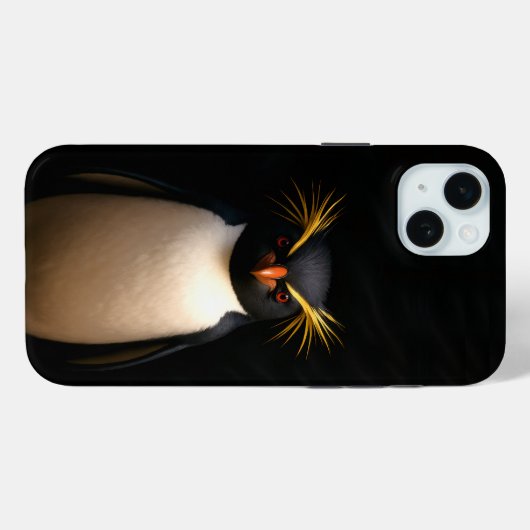 Black 4 Luxe, Rockhopper Penguin Case-Mate iPhoneケース (裏面 (横))