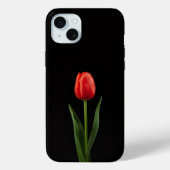 Black 4 Luxe, Ruby Red Tulip iPhone 15 Plus Case-Mate iPhoneケース (裏面)
