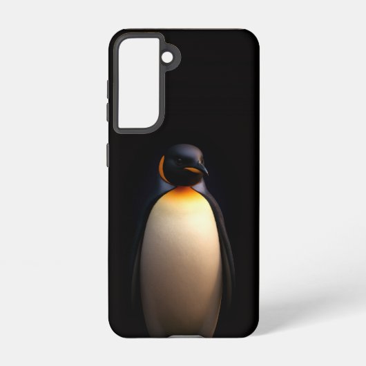 Black 4 Luxe Samsung Galaxy S21, Emperor Penguin Galaxyケース (裏面)