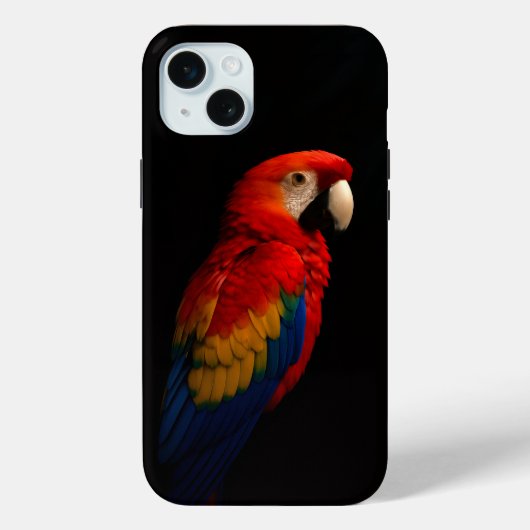 Black 4 Luxe, Scarlet Parrot Case-Mate iPhoneケース (裏面)