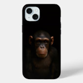 Black 4 Luxe, Serene Chimpanzee iphone 15 Plus Case-Mate iPhoneケース (裏面)