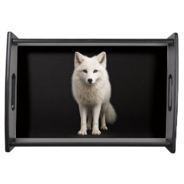 Black 4 Luxe serving tray, Ivory Arctic Fox トレー