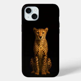 Black 4 Luxe, Sleek Cheetah iPhone 15 Plus iPhone 15 Miniケース