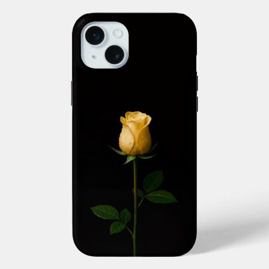 Black 4 Luxe, Sunlit Yellow Rose iPhone 15 Plus Case-Mate iPhoneケース (裏面)