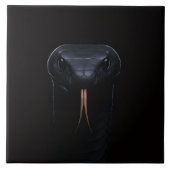 Black 4 Luxe Tile with Black Mamba Elegance タイル (正面)