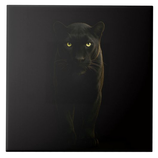 Black 4 Luxe Tile with Black Panther タイル (正面)