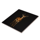 Black 4 Luxe Tile with Elegant Gazella タイル (側面)