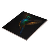 Black 4 Luxe Tile with Flying Hummingbird タイル (側面)