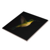 Black 4 Luxe Tile with Flying Hummingbird タイル (側面)