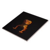 Black 4 Luxe Tile with Leopard Gecko Lizard タイル (側面)