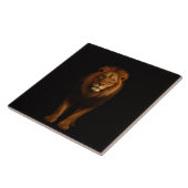 Black 4 Luxe Tile with Majestic Lion タイル (側面)