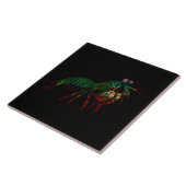 Black 4 Luxe Tile with Mantis Shrimp タイル (側面)