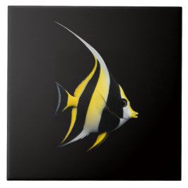 Black 4 Luxe Tile with Moorish Idol タイル