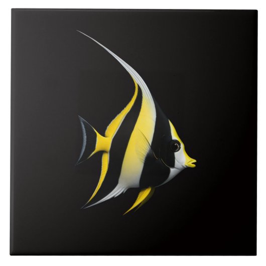 Black 4 Luxe Tile with Moorish Idol タイル (正面)