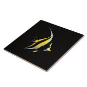 Black 4 Luxe Tile with Moorish Idol タイル (側面)