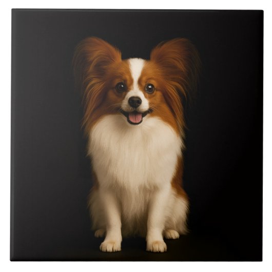 Black 4 Luxe Tile with Refined Toy Papillon タイル (正面)