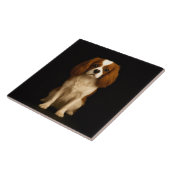 Black 4 Luxe Tile with Sweet Cavalier Spaniel タイル (側面)