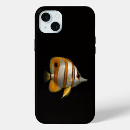 Black 4 Luxe, Tropical Reef Butterflyfish iPhone 15 Miniケース