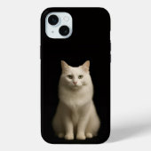 Black 4 Luxe, Turkish Angora Cat Case-Mate iPhoneケース (裏面)