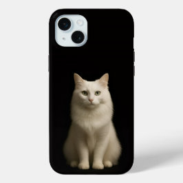 Black 4 Luxe, Turkish Angora Cat iPhone 15 Miniケース