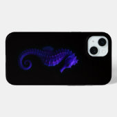 Black 4 Luxe, Violet Blue Seahorse Case-Mate iPhoneケース (裏面 (横))